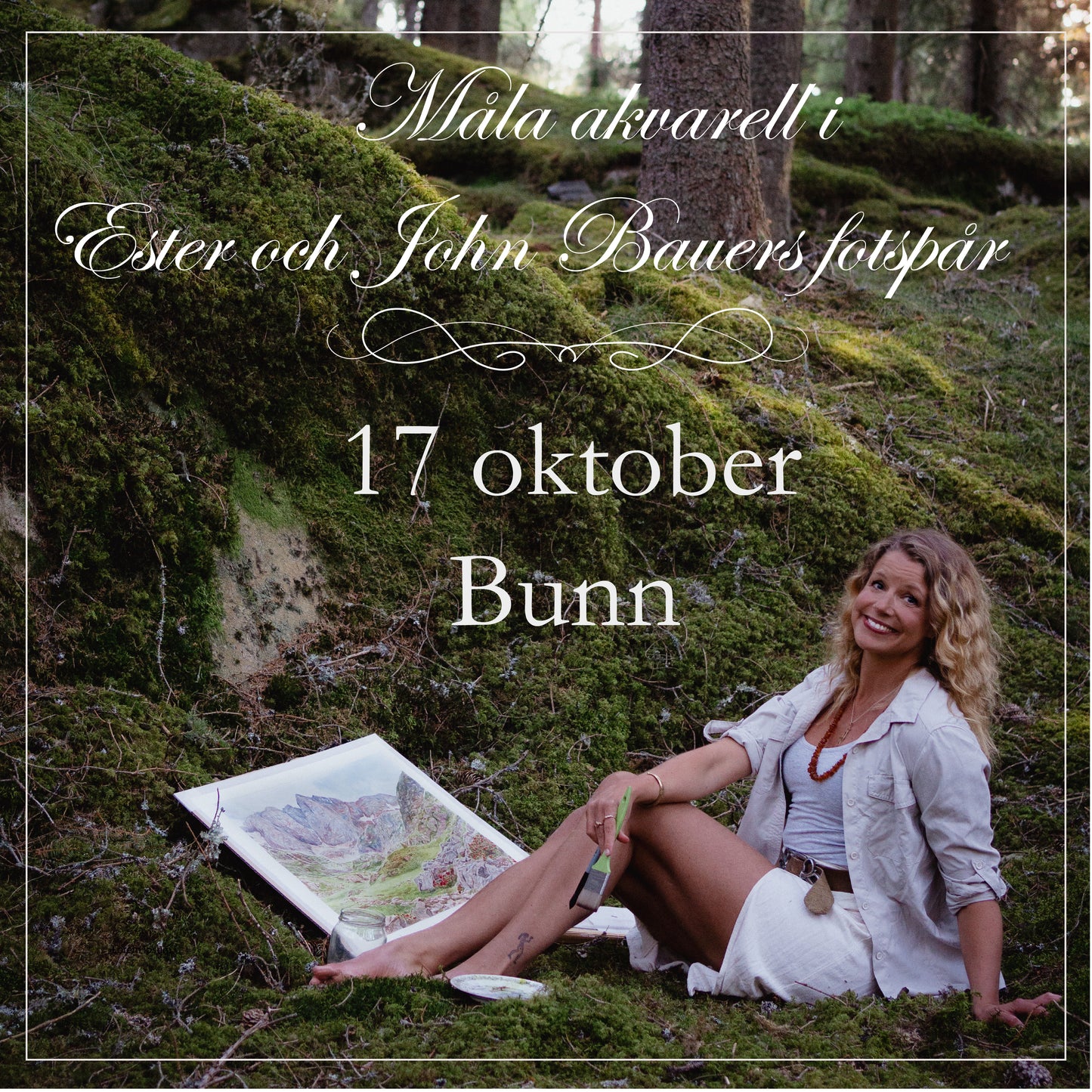 Måla akvarell i Ester och John Bauers fotspår, 17 oktober 2026