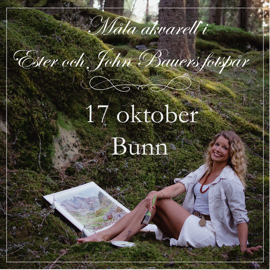 Måla akvarell i Ester och John Bauers fotspår, 17 oktober 2026