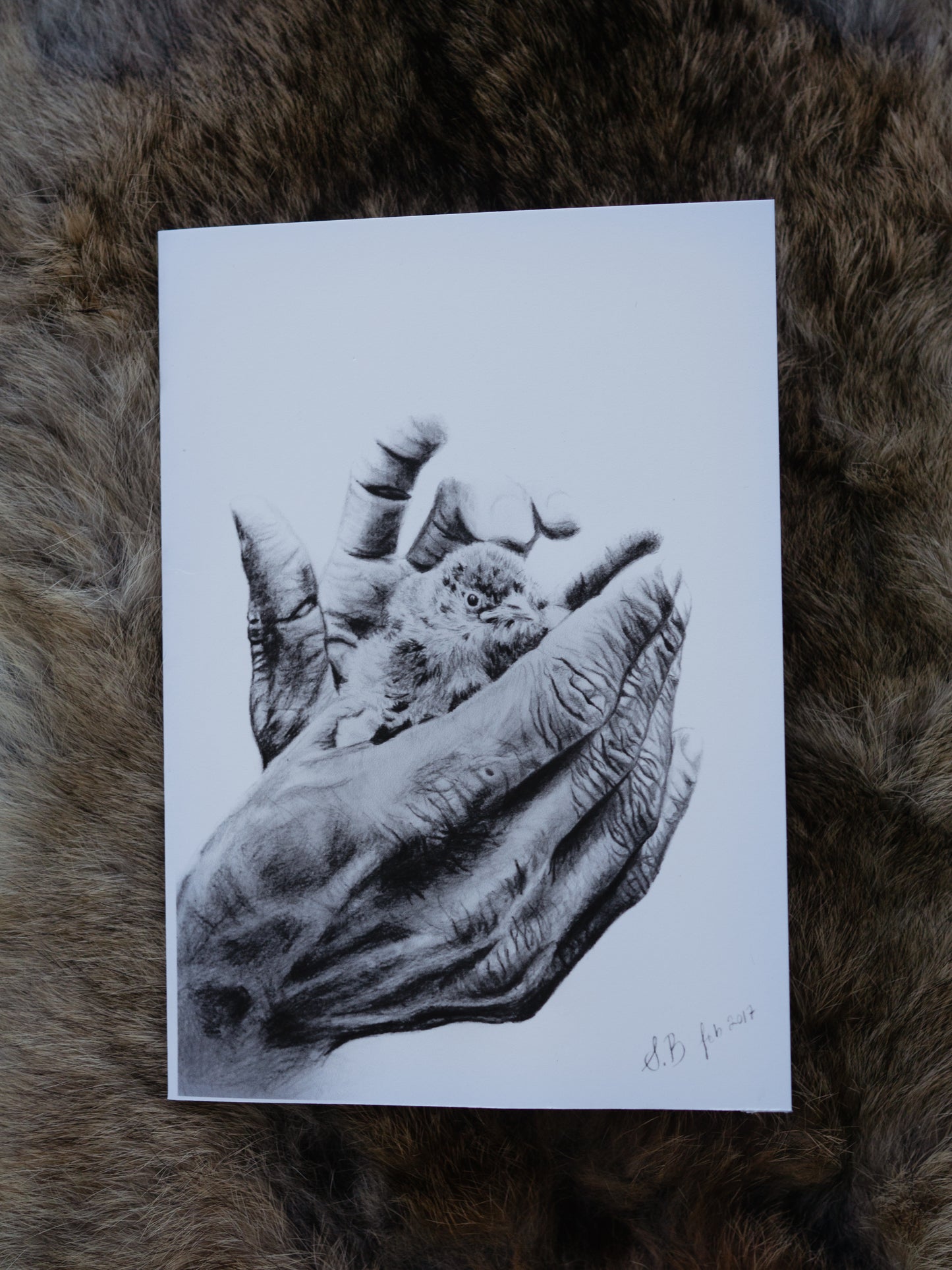 Hand drawings - Greeting card set of 4