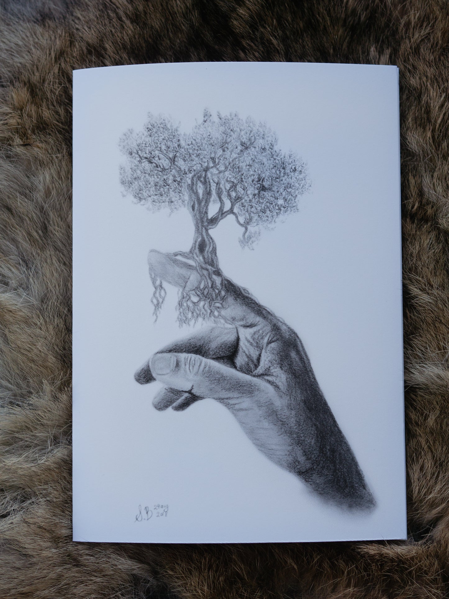 Hand drawings - Greeting card set of 4