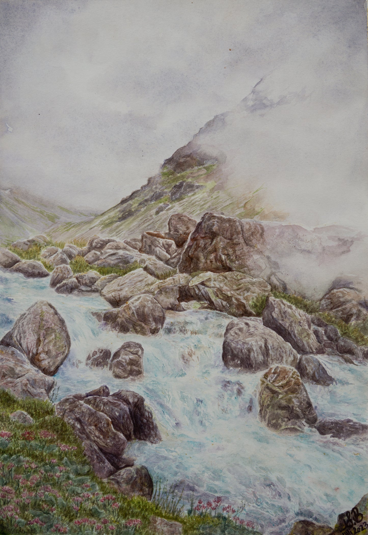 Seduced by the river Romanche - Greeting card